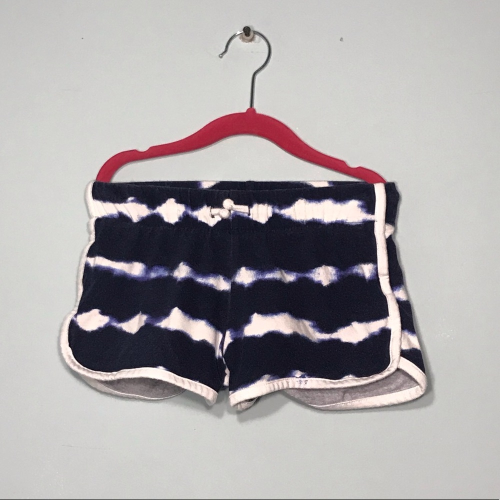 Girl navy tie dye sweat shorts!